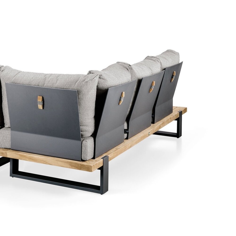 SUNS Nardo sofa loungeset 3 delig light anthracite mixed weave / matt royal grey SUNS SUNS Nardo sofa loungeset 3 delig light anthracite mixed weave / matt royal grey SUNS