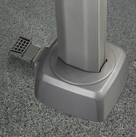 Platinum Voyager T1 zweefparasol 250x250 cm antraciet met parasolvoet 75kg en hoes Platinum Voyager T1 zweefparasol 250x250 cm antraciet met parasolvoet 75kg en hoes