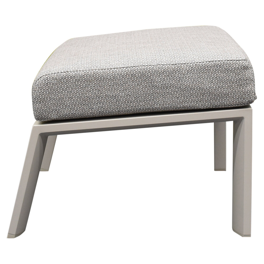 AVH-Collectie Barolo voetenbank latte aluminium AVH-Collectie Barolo voetenbank latte aluminium