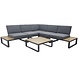 AVH-Collectie Faro hoek loungeset modulair 6 delig antraciet aluminium AVH-Collectie Faro hoek loungeset modulair 6 delig antraciet aluminium