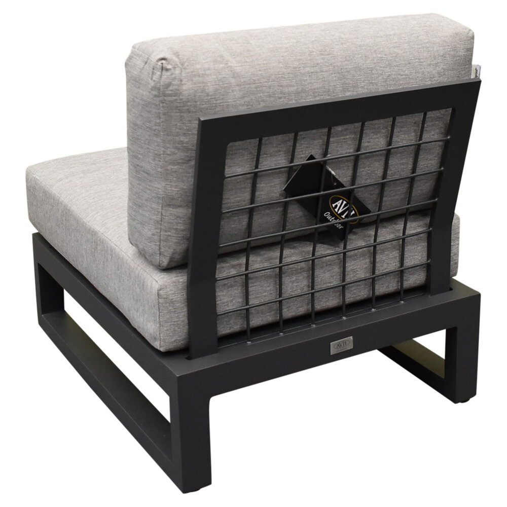 AVH-Collectie Ravenna middenelement aluminium antraciet AVH-Collectie Ravenna middenelement aluminium antraciet