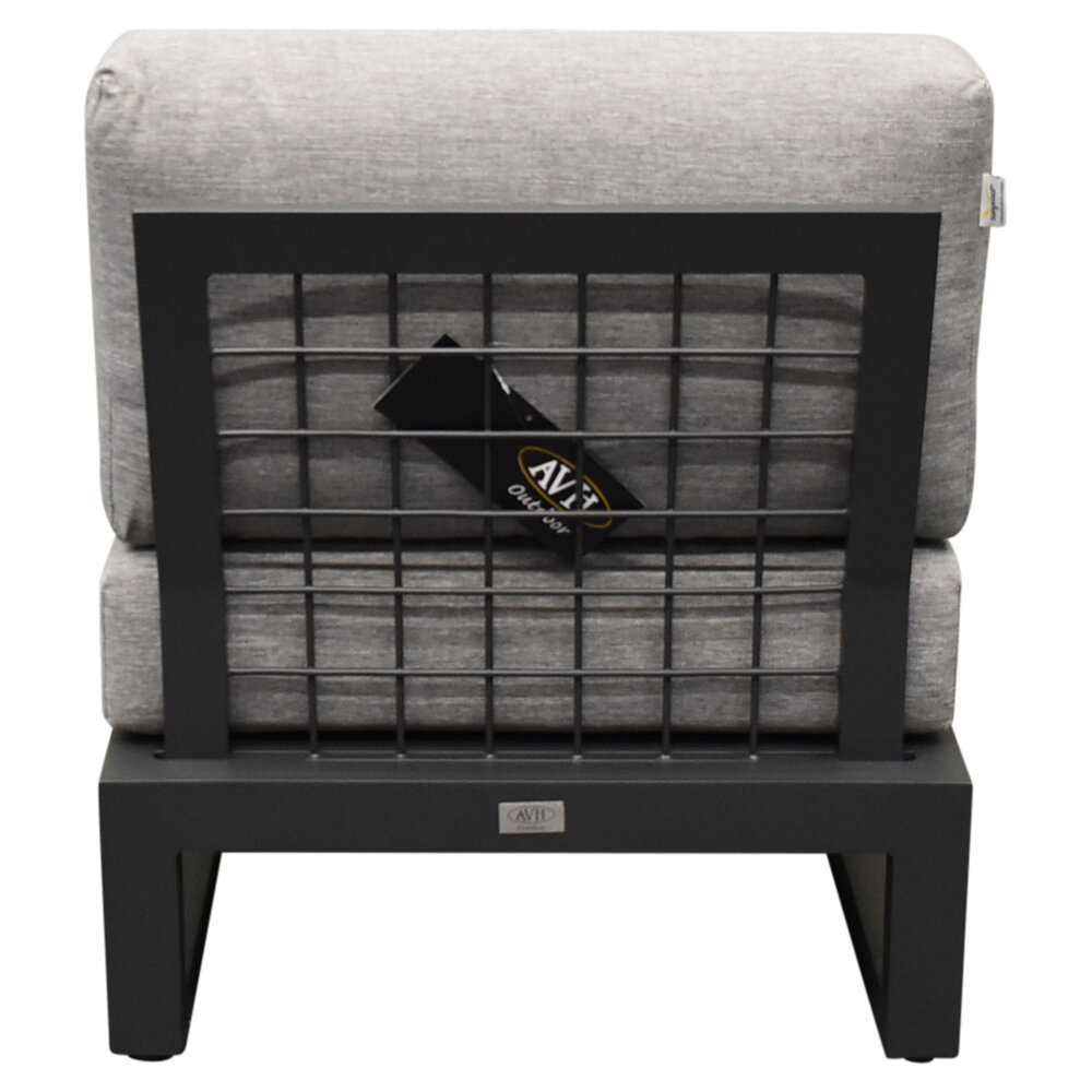 AVH-Collectie Ravenna middenelement aluminium antraciet AVH-Collectie Ravenna middenelement aluminium antraciet