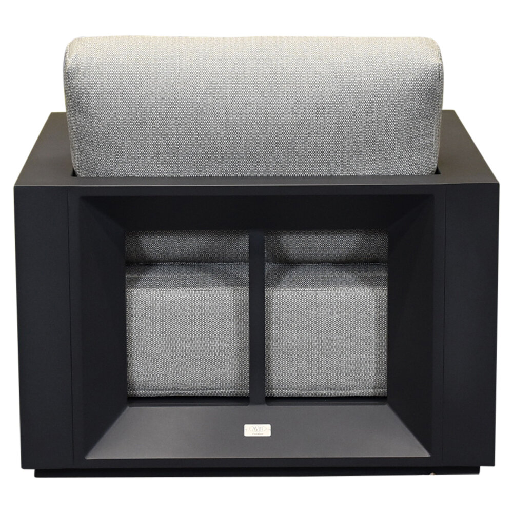 AVH-Collectie Palm Garden lounge tuinstoel aluminium antraciet AVH-Collectie Palm Garden lounge tuinstoel aluminium antraciet