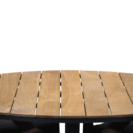 AVH-Collectie Quincy Costa Rica dining tuinset 120xH75cm rond 5 delig antraciet AVH-Collectie Quincy Costa Rica dining tuinset 120xH75cm rond 5 delig antraciet