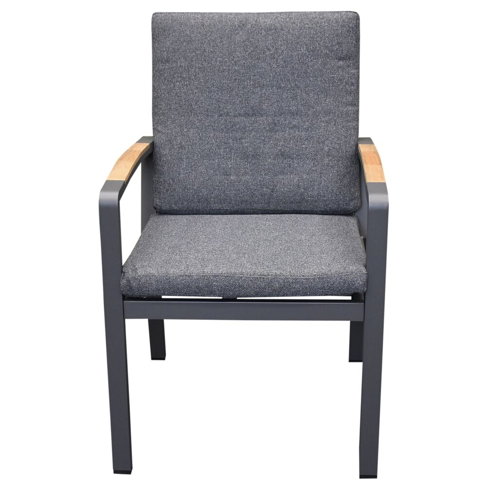 AVH-Collectie Quincy Costa Rica dining tuinset 120xH75cm rond 5 delig antraciet AVH-Collectie Quincy Costa Rica dining tuinset 120xH75cm rond 5 delig antraciet