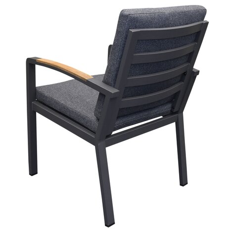 AVH-Collectie Quincy Costa Rica dining tuinset 120xH75cm rond 5 delig antraciet AVH-Collectie Quincy Costa Rica dining tuinset 120xH75cm rond 5 delig antraciet