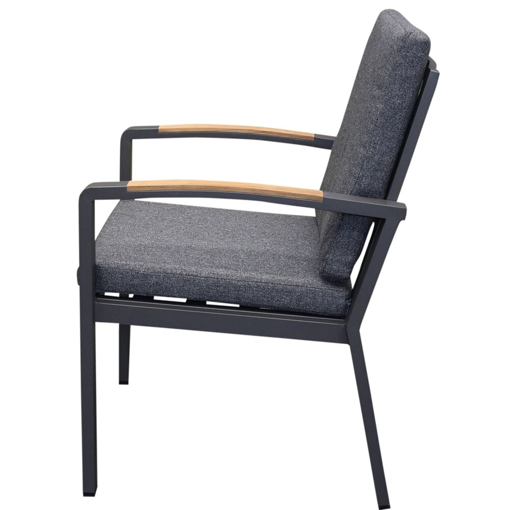 AVH-Collectie Quincy Costa Rica dining tuinset 120xH75cm rond 5 delig antraciet AVH-Collectie Quincy Costa Rica dining tuinset 120xH75cm rond 5 delig antraciet