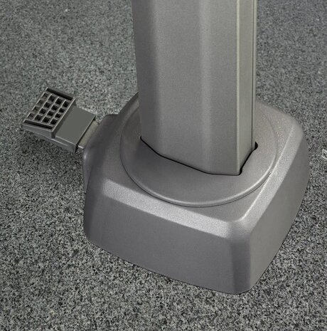 Platinum Challenger T2 300x300 cm antraciet met ingraafbare voet en hoes Platinum Challenger T2 300x300 cm antraciet met ingraafbare voet en hoes