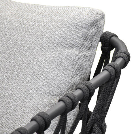 AVH-Collectie Elegant stoel bank loungeset 4 delig antraciet rope AVH-Collectie Elegant stoel bank loungeset 4 delig antraciet rope