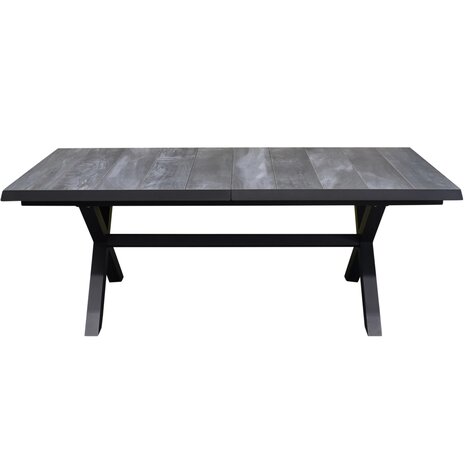 AVH-Collectie San Diego uitschuifbare dining tuintafel 204-264x100xH74 cm met kruispoot antraciet AVH-Collectie San Diego uitschuifbare dining tuintafel 204-264x100xH74 cm met kruispoot antraciet