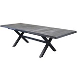 AVH-Collectie San Diego uitschuifbare dining tuintafel 204-264x100xH74 cm met kruispoot antraciet AVH-Collectie San Diego uitschuifbare dining tuintafel 204-264x100xH74 cm met kruispoot antraciet