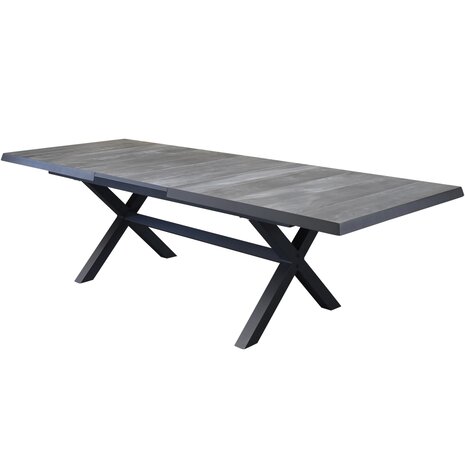 AVH-Collectie San Diego uitschuifbare dining tuintafel 204-264x100xH74 cm met kruispoot antraciet AVH-Collectie San Diego uitschuifbare dining tuintafel 204-264x100xH74 cm met kruispoot antraciet