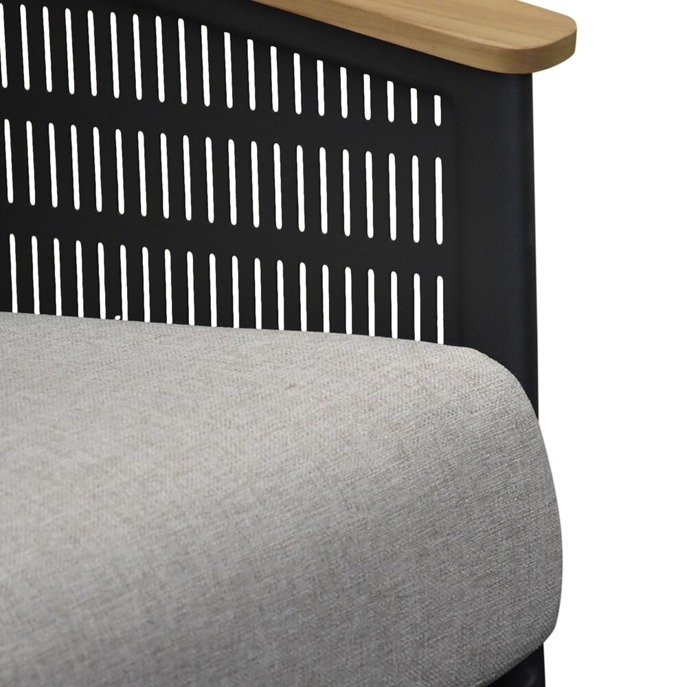 AVH-Collectie Lattice stoel bank loungeset 5 delig aluminium antraciet AVH-Collectie Lattice stoel bank loungeset 5 delig aluminium antraciet