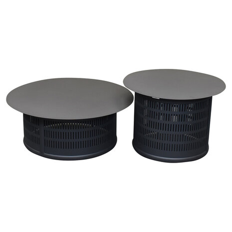 AVH-Collectie Showroommodel Lattice stoel bank loungeset 5 delig aluminium antraciet