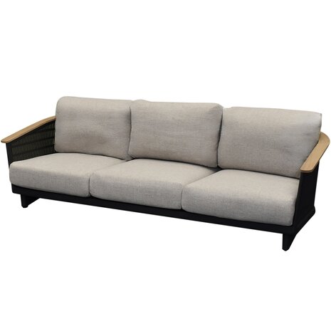 AVH-Collectie Showroommodel Lattice stoel bank loungeset 5 delig aluminium antraciet