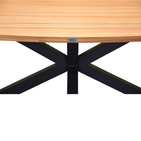 AVH-Collectie Zanzibar dining tuintafel 220x120 cm ovaal met teak blad AVH-Collectie Zanzibar dining tuintafel 220x120 cm ovaal met teak blad