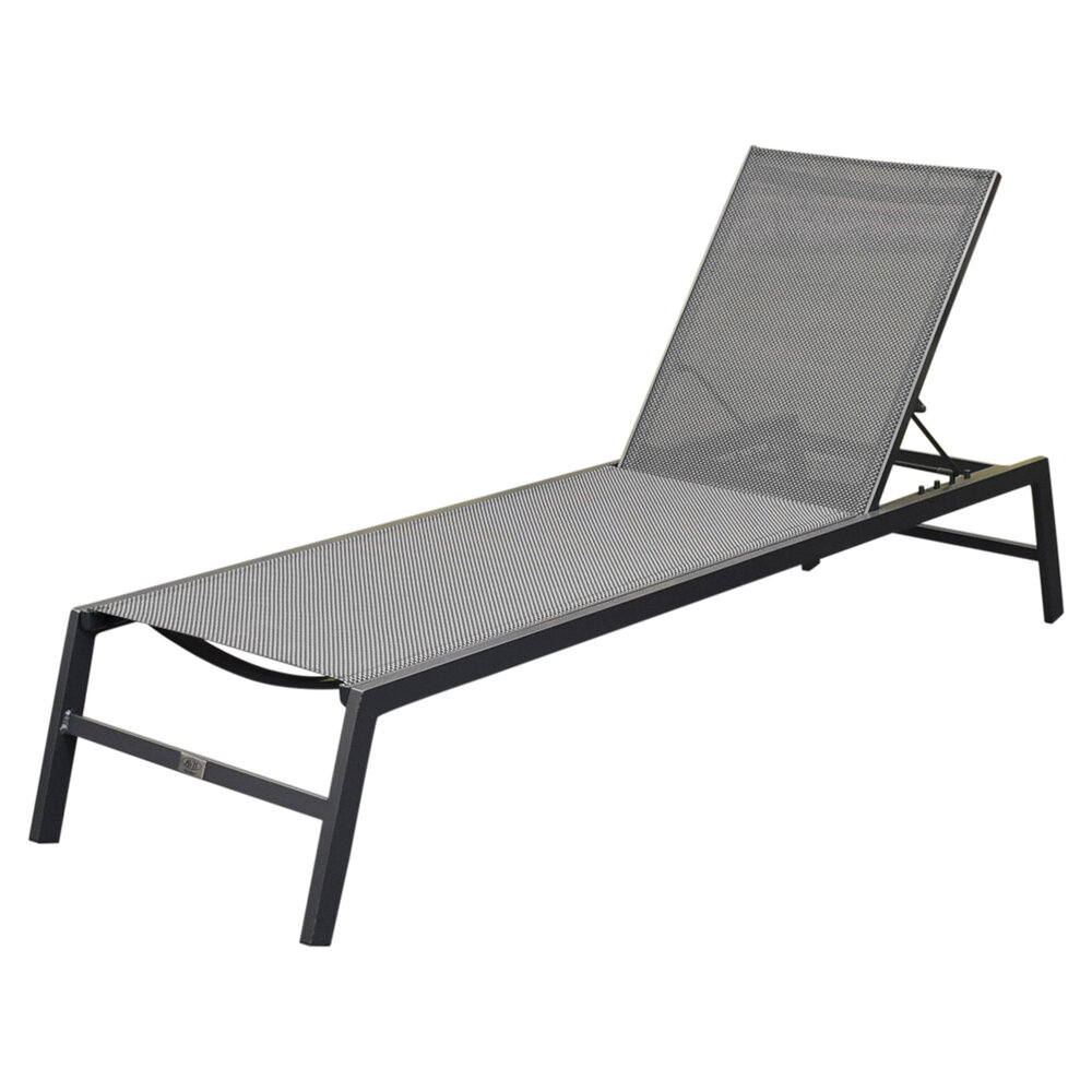 AVH-Collectie Hetty ligbed aluminium antraciet verstelbaar