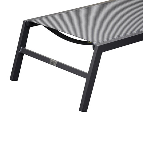 AVH-Collectie Hetty ligbed aluminium antraciet verstelbaar