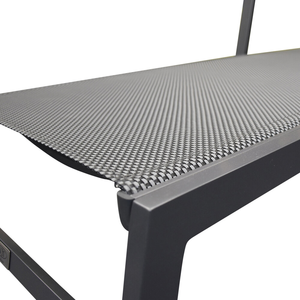 AVH-Collectie Henry ligbed aluminium antraciet verstelbaar met armleuningen AVH-Collectie Henry ligbed aluminium antraciet verstelbaar met armleuningen