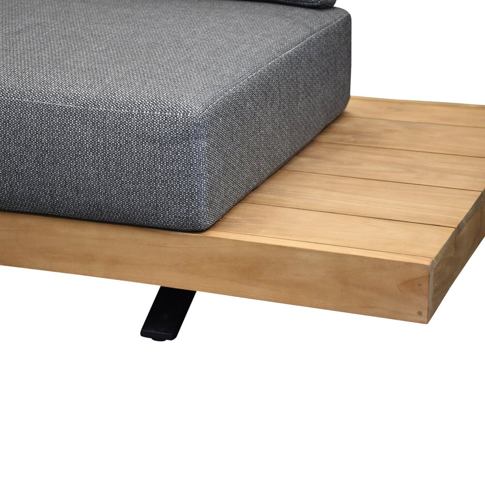 AVH-Collectie Robusto platform hoek loungeset 5 delig teak AVH-Collectie Robusto platform hoek loungeset 5 delig teak