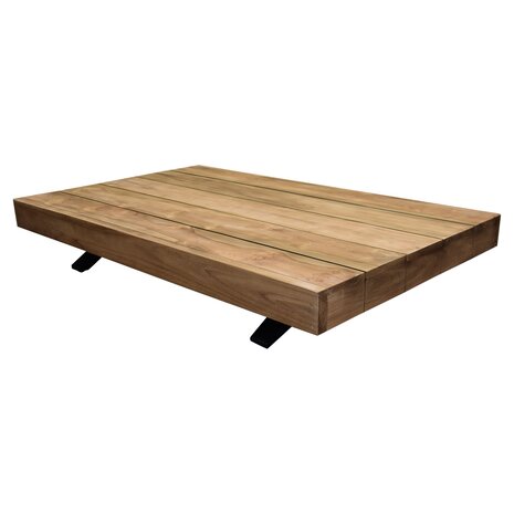 AVH-Collectie Robusto platform hoek loungeset 5 delig teak AVH-Collectie Robusto platform hoek loungeset 5 delig teak