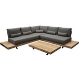 AVH-Collectie Robusto platform hoek loungeset 4 delig teak AVH-Collectie Robusto platform hoek loungeset 4 delig teak