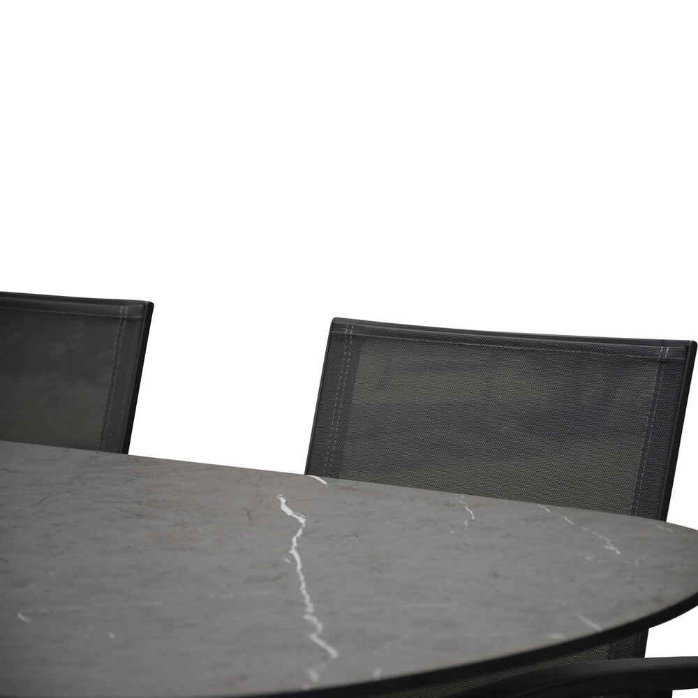 AVH-Collectie San Francisco Malaga dining tuinset 240x100xH76 cm 7 delig keramiek AVH-Collectie San Francisco Malaga dining tuinset 240x100xH76 cm 7 delig keramiek