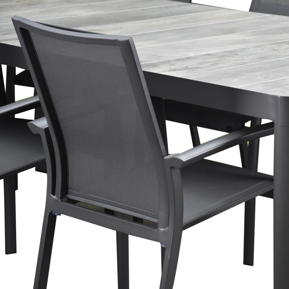 AVH-Collectie San Francisco Malaga dining tuinset 240x100xH76 cm 7 delig keramiek AVH-Collectie San Francisco Malaga dining tuinset 240x100xH76 cm 7 delig keramiek