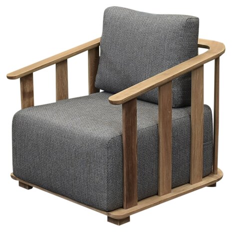 AVH-Collectie Milano stoel bank loungeset 4 delig teakhout AVH-Collectie Milano stoel bank loungeset 4 delig teakhout