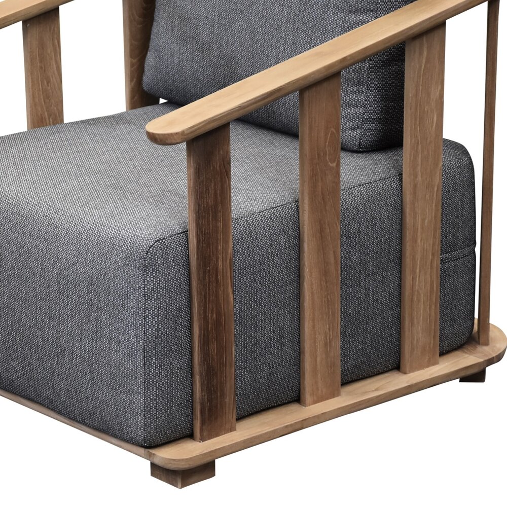 AVH-Collectie Milano stoel bank loungeset 4 delig teakhout AVH-Collectie Milano stoel bank loungeset 4 delig teakhout