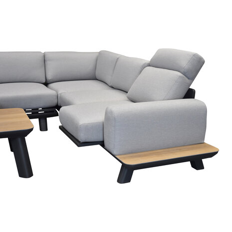 AVH-Collectie Colorado hoek loungeset 3 delig verstelbaar antraciet aluminium AVH-Collectie Colorado hoek loungeset 3 delig verstelbaar antraciet aluminium
