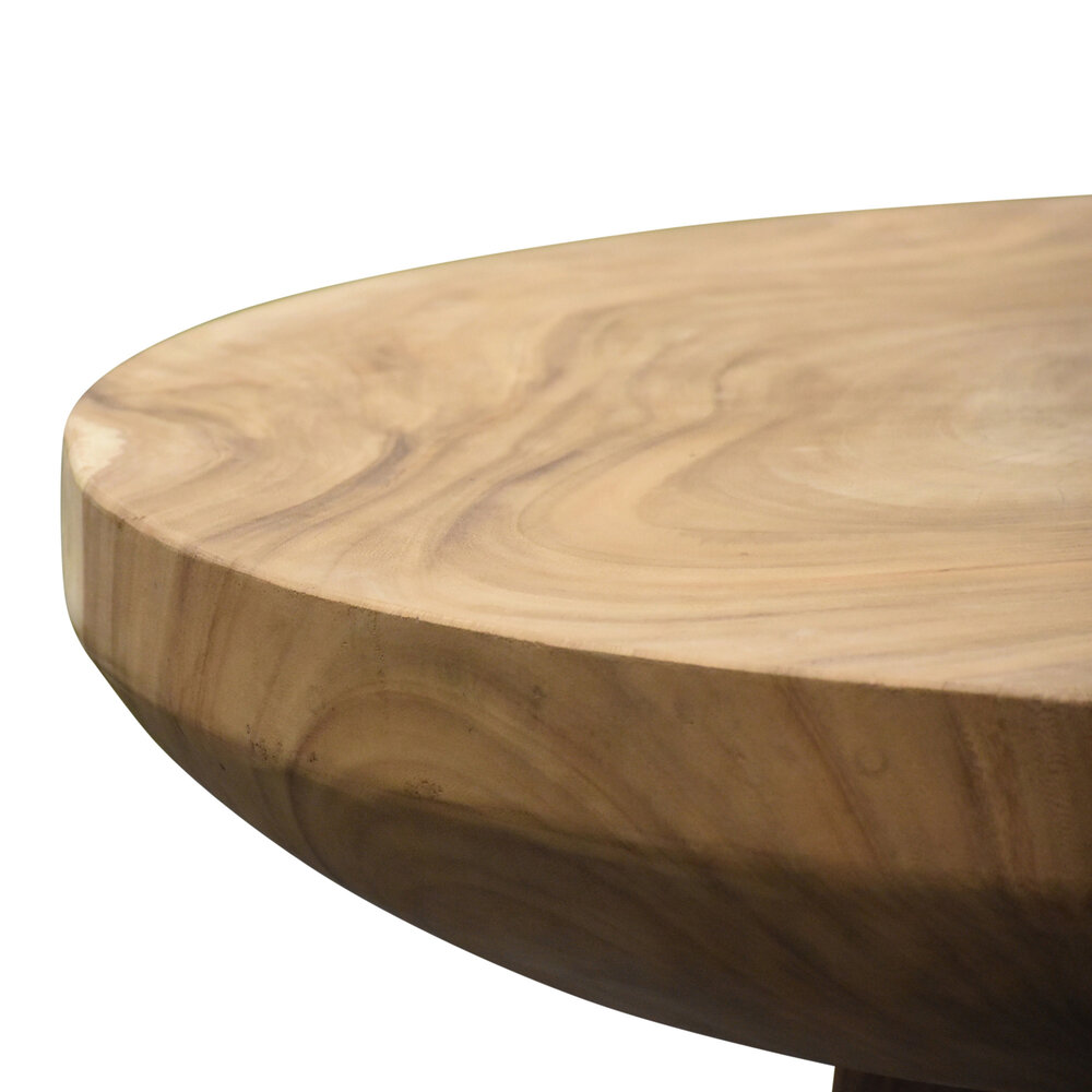 AVH-Collectie Bandung boomstam diningtafel 90x90xH75 cm AVH-Collectie Bandung boomstam diningtafel 90x90xH75 cm