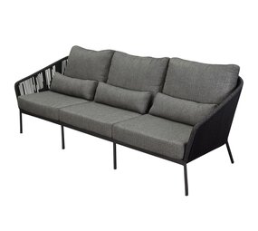 AVH-Collectie Costa 3-zits lounge bank antraciet rope AVH-Collectie Costa 3-zits lounge bank antraciet rope