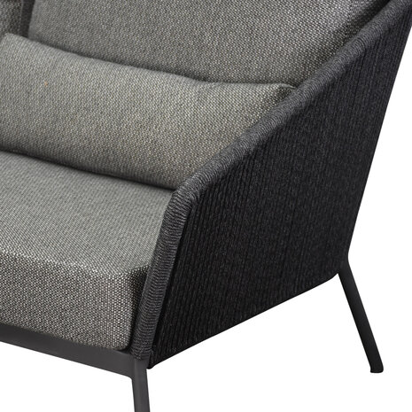 AVH-Collectie Costa 3-zits lounge bank antraciet rope AVH-Collectie Costa 3-zits lounge bank antraciet rope