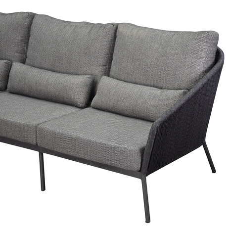 AVH-Collectie Costa 3-zits lounge bank antraciet rope AVH-Collectie Costa 3-zits lounge bank antraciet rope