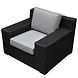 AVH-Collectie Manjavico lounge tuinstoel zwart wicker AVH-Collectie Manjavico lounge tuinstoel zwart wicker