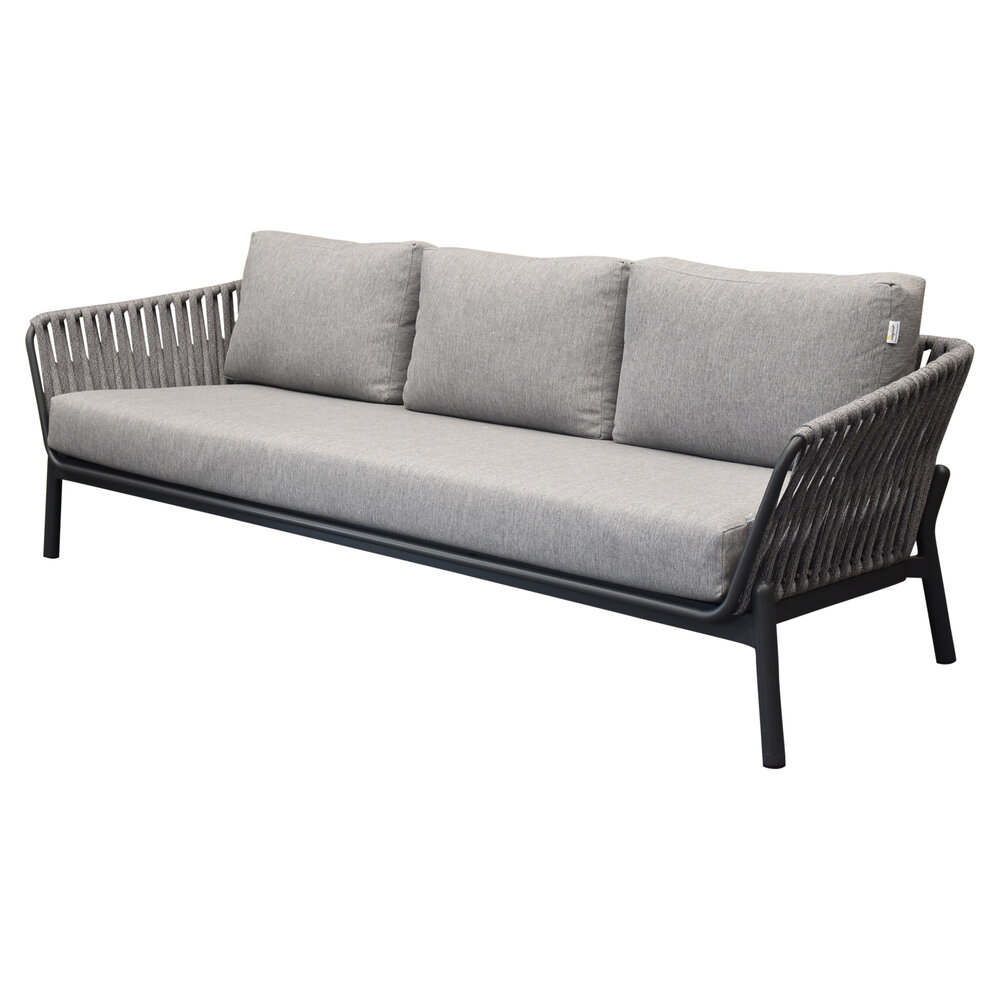 AVH-Collectie Washington stoel bank loungeset 4 delig grijs rope AVH-Collectie Washington stoel bank loungeset 4 delig grijs rope