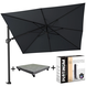 Platinum TROPICAL DEAL - Challenger T2 300x300 cm zwart met parasolvoet 90kg en hoes Platinum TROPICAL DEAL - Challenger T2 300x300 cm zwart met parasolvoet 90kg en hoes