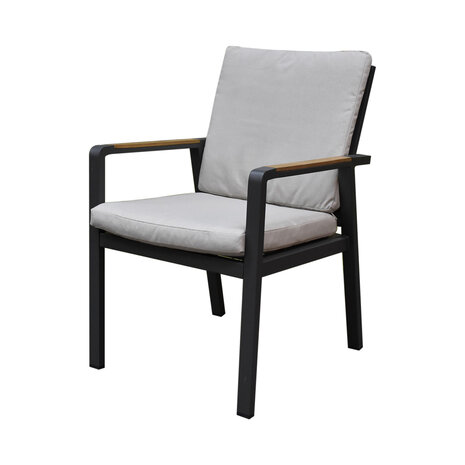 AVH-Collectie Set van 4 Lola dining tuinstoelen aluminium antraciet AVH-Collectie Set van 4 Lola dining tuinstoelen aluminium antraciet