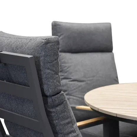 AVH-Collectie AVH-Collectie Kota dining tuinstoel verstelbaar antraciet aluminium set van 6 AVH-Collectie AVH-Collectie Kota dining tuinstoel verstelbaar antraciet aluminium set van 6