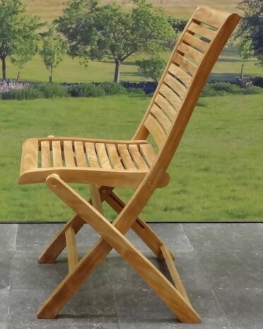 AVH-Collectie Arona dining tuinstoel inklapbaar teak set van 8 AVH-Collectie Arona dining tuinstoel inklapbaar teak set van 8