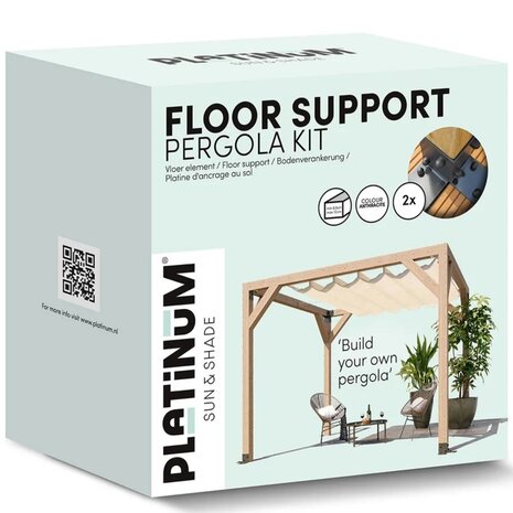 Platinum Platinum Sun & Shade pergola kit vloer element Platinum Platinum Sun & Shade pergola kit vloer element