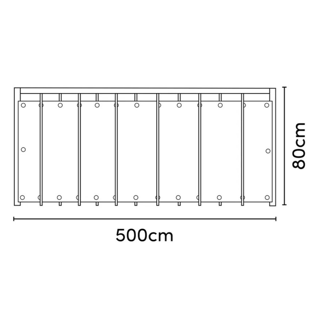 Platinum Platinum Sun & Shade Coolfit balkondoek 500x80cm Zand Platinum Platinum Sun & Shade Coolfit balkondoek 500x80cm Zand