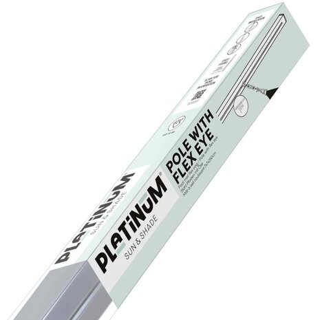 Platinum Platinum Sun & Shade paal met flexoog 7x7x250cm voor de bevestiging van een schaduwdoek Platinum Platinum Sun & Shade paal met flexoog 7x7x250cm voor de bevestiging van een schaduwdoek