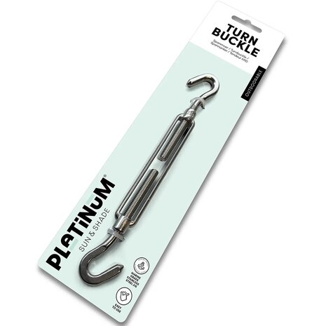 Platinum Platinum Sun & Shade M10 spanmoer voor de bevestiging van een schaduwdoek Platinum Platinum Sun & Shade M10 spanmoer voor de bevestiging van een schaduwdoek