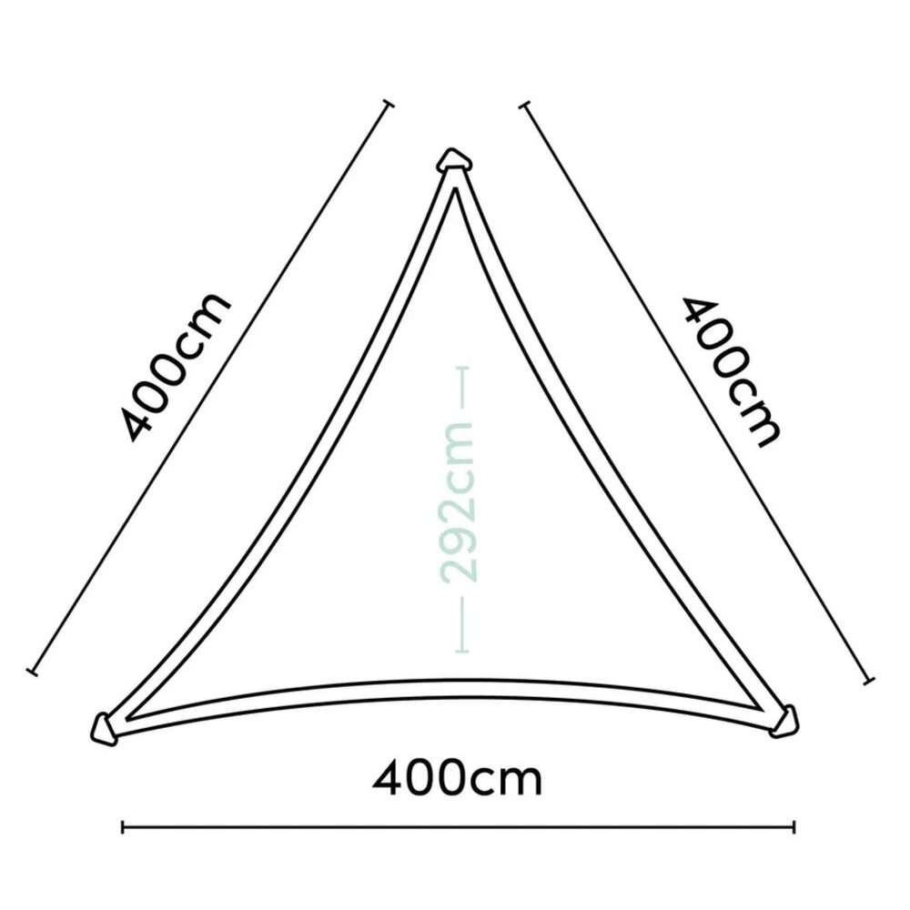 Platinum Platinum Sun & Shade Dreamsail schaduwdoek driehoek 400x400x400cm Ecru Platinum Platinum Sun & Shade Dreamsail schaduwdoek driehoek 400x400x400cm Ecru