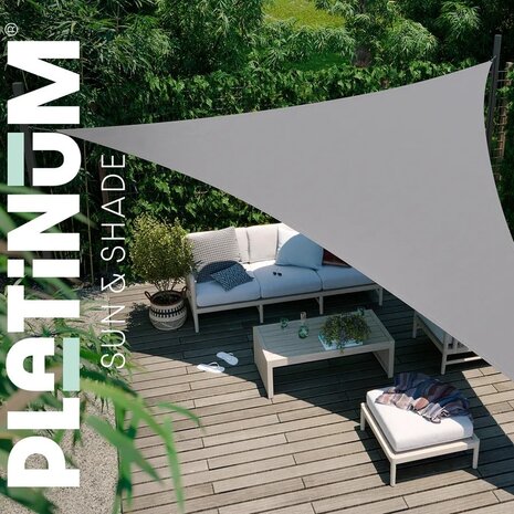 Platinum Platinum Sun & Shade Coolfit schaduwdoek vierkant 360x360cm Greige Platinum Platinum Sun & Shade Coolfit schaduwdoek vierkant 360x360cm Greige
