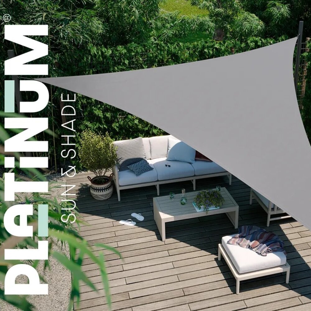Platinum Platinum Sun & Shade Coolfit schaduwdoek driehoek 500x500x500cm Antraciet Platinum Platinum Sun & Shade Coolfit schaduwdoek driehoek 500x500x500cm Antraciet