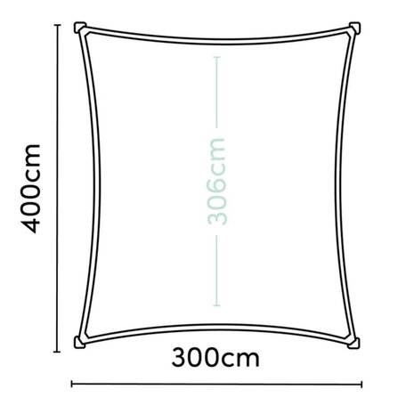 Platinum Platinum Sun & Shade Coolfit schaduwdoek rechthoek 400x300cm Olijf Platinum Platinum Sun & Shade Coolfit schaduwdoek rechthoek 400x300cm Olijf