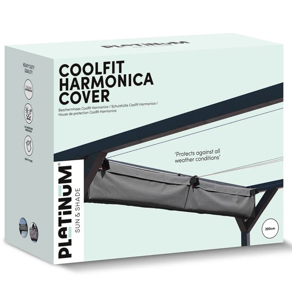 Platinum Platinum Sun & Shade beschermhoes voor een harmonica schaduwdoek 290cm breed Platinum Platinum Sun & Shade beschermhoes voor een harmonica schaduwdoek 290cm breed